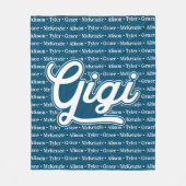 Gift for Gigi with Grandchildren Names Fleece Deken (Voorkant)