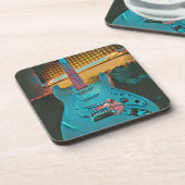 Gift for gitarist echtgenoot bier onderzetter (Linkerzijde)