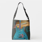 Gift for gitarist echtgenoot crossbody tas (Achterkant)