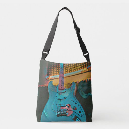 Gift for gitarist echtgenoot crossbody tas (Voorkant)