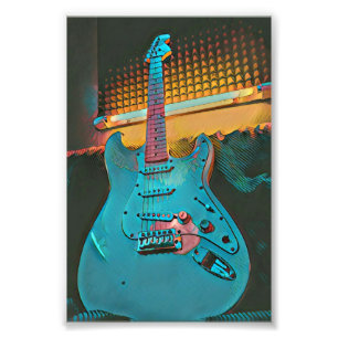 Gift for gitarist echtgenoot foto afdruk