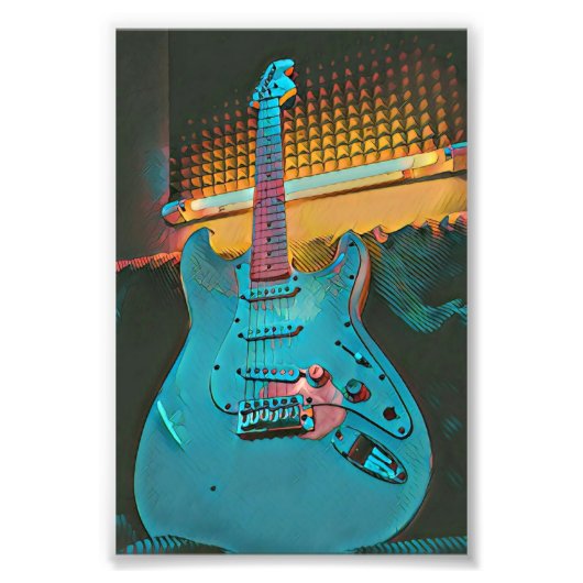 Gift for gitarist echtgenoot foto afdruk (Voorkant)