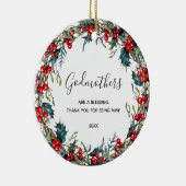 Gift for Godparent Voorstel van Godchild Keramisch Ornament (Rechts)