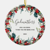 Gift for Godparent Voorstel van Godchild Keramisch Ornament (Voorkant)