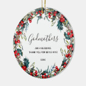 Gift for Godparent Voorstel van Godchild Keramisch Ornament (Links)