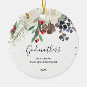 Gift for Godparent Voorstel van Godchild Keramisch Ornament (Voorkant)