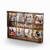 Gift for Grandma | Foto-collage voor kleinkinderen Fotoblokken (Rechts)