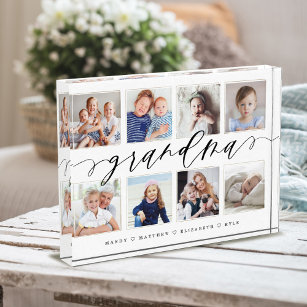 Gift for Grandma   Foto-collage voor kleinkinderen Fotoblokken