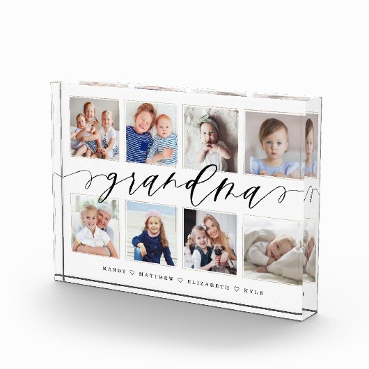 Gift for Grandma | Foto-collage voor kleinkinderen Fotoblokken (Rechts)