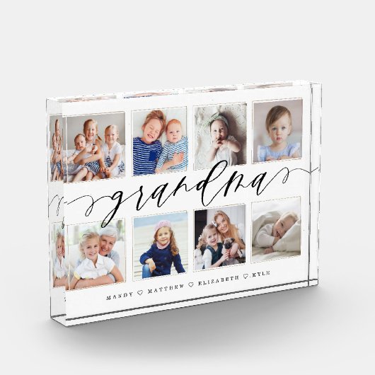 Gift for Grandma | Foto-collage voor kleinkinderen Fotoblokken (Links)