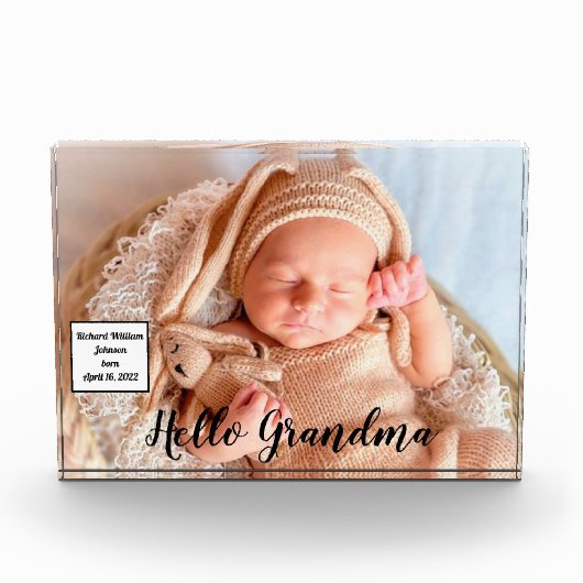 Gift for Grandma Grandchild Fotoblokken (Voorkant)