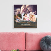 Gift for Grandma Grandpa Photo Collage Grandparent Canvas Afdruk (Insitu (Woonkamer))