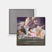 Gift for Grandma Grandpa Photo Collage Grandparent Magneet (Voorkant / Achterkant)