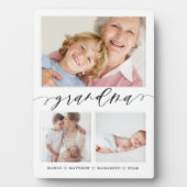 Gift for Grandma | Grootkinderen 3 Foto-collage Fotoplaat (voorkant)