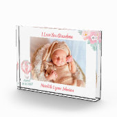 Gift for Grandma Newborn Grandchild Fotoblokken (Rechts)