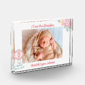 Gift for Grandma Newborn Grandchild Fotoblokken (Links)
