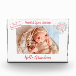 Gift for Grandma Newborn Grandchild Fotoblokken