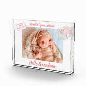 Gift for Grandma Newborn Grandchild Fotoblokken (Rechts)