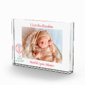 Gift for Grandma Newborn Grandchild Fotoblokken (Rechts)