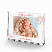 Gift for Grandma Newborn Grandchild Fotoblokken (Rechts)