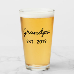 Gift for Grandpa Est. 2019 Glas