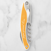 Gift for Grandpa with Orange Solid Personalized  Kurkentrekker (Achterkant)