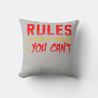 Gift for Grandson | Regel voor het doden van mijn  Kussen
