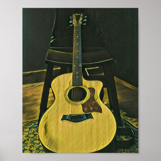 Gift for guitarist friend poster (Voorkant)