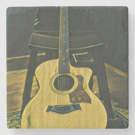 Gift for guitarist friend stenen onderzetter (Voorkant)