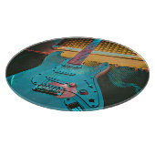 Gift for guitarist husband snijplank (Hoek)