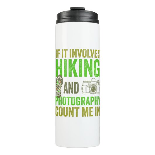 Gift for Hiking and Photography Lovers Thermosbeker (Voorkant)