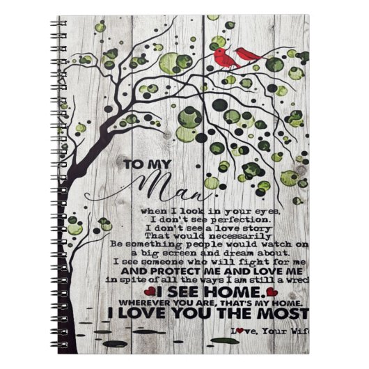 Gift for Husband | Aan mijn man — Lovely Letter Notitieboek (Voorkant)