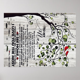 Gift for Husband   Aan mijn man — Lovely Letter Poster