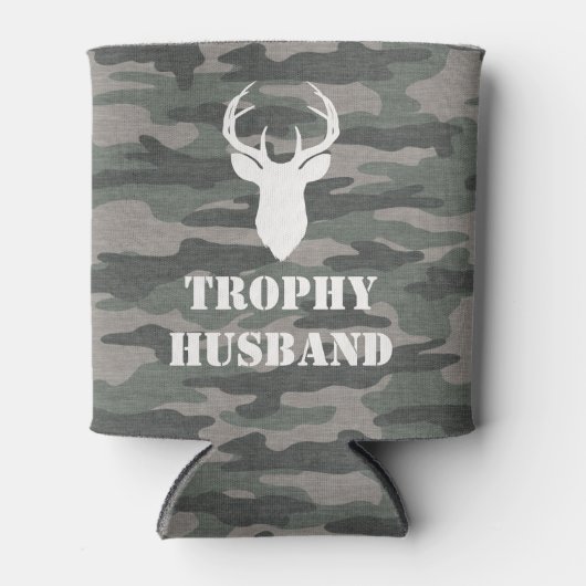 Gift for Husband Camo Trophy Husband Blikjeskoeler (Voorkant)