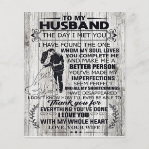 Gift for Husband Naar beste cadeau voor mijn man Flyer