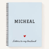 Gift for Husband Personalized Jubileum Journal Notitieboek (Voorkant)