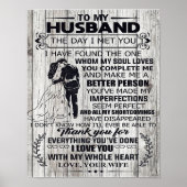 Gift For Husband | To My Husband Best Gift Poster (Voorkant)