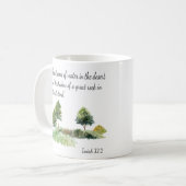 Gift for JW ouderen personalized name isaiah 32:2 Koffiemok (Voorkant links)