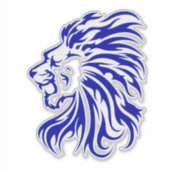 Gift for lion lovers, lion the koning of oerwoud,  sticker (Voorkant)