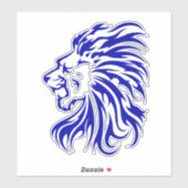 Gift for lion lovers, lion the koning of oerwoud,  sticker (Vel)