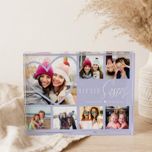 Gift for Little Sister 7 Photo Collage Heart BFF Fotoblokken