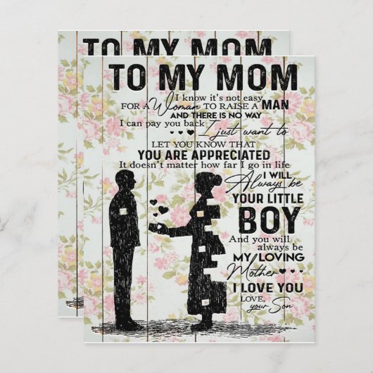 Gift for Mama, naar mijn moeder Best Gift. (Voorkant / Achterkant)