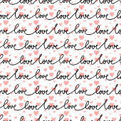 Gift for Man Love Text Pink Black Heart Tie Stropdas