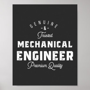 Gift for Mechanical Engineer Poster