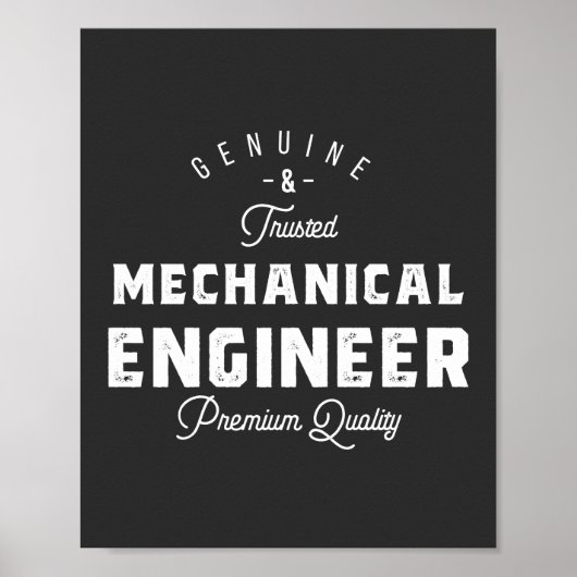 Gift for Mechanical Engineer Poster (Voorkant)