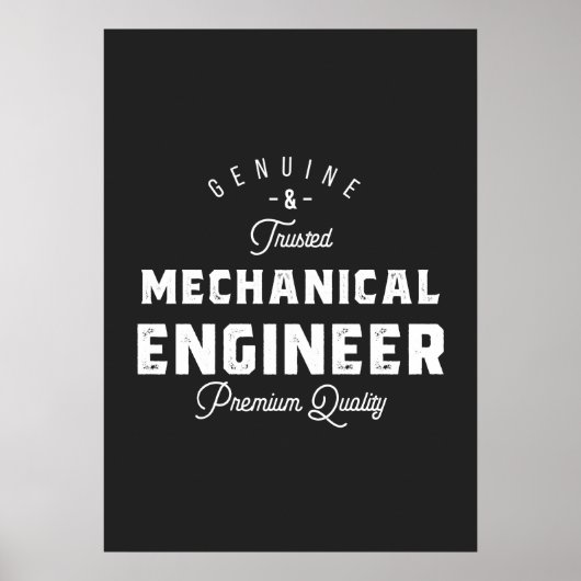 Gift for Mechanical Engineer Poster (Voorkant)