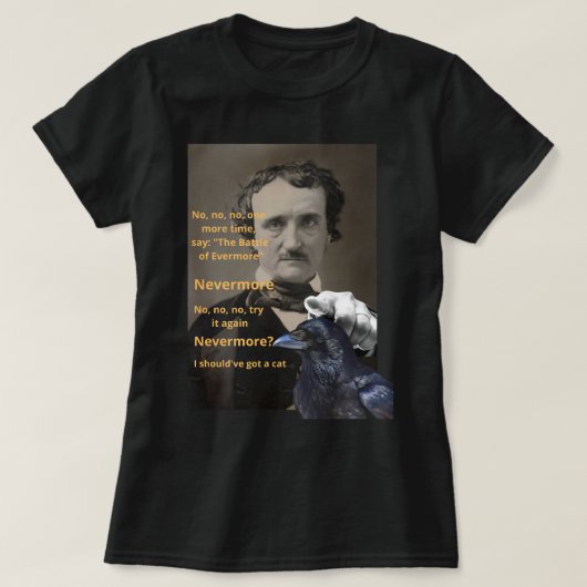 Gift for Men Criminal Edgar rechercheur Allan Poe  T-shirt (Design voorkant)
