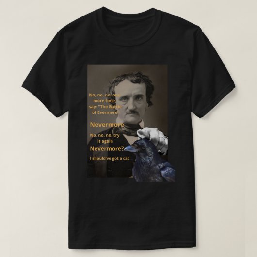 Gift for Men Criminal Edgar rechercheur Allan Poe T-shirt (Design voorkant)