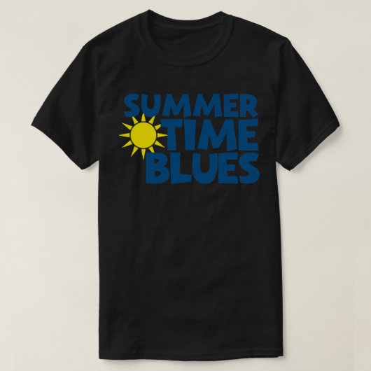 Gift for Men Summertime Blues Eddie Cochran Quote T-shirt (Design voorkant)