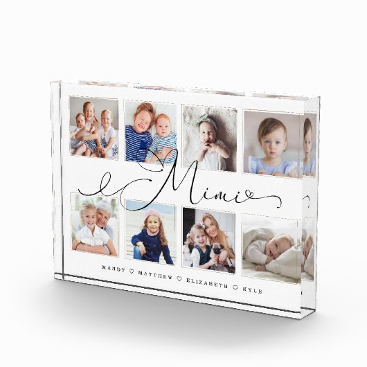 Gift for Mimi | Foto-collage voor kleinkinderen Fotoblokken (Rechts)